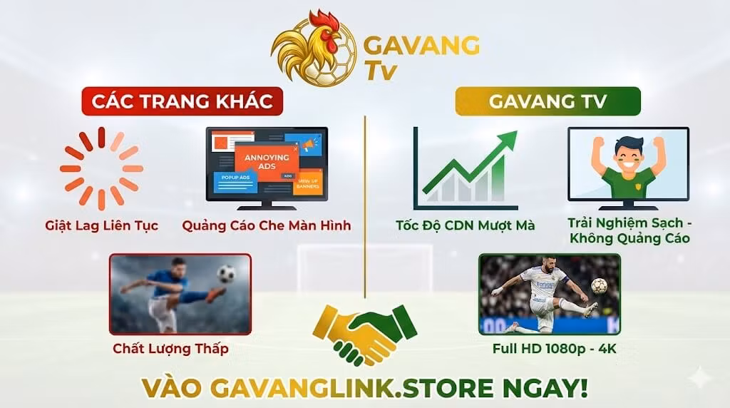 GavangTV sở hữu tốc độ tải CDN mượt mà, Full HD và không chèn quảng cáo